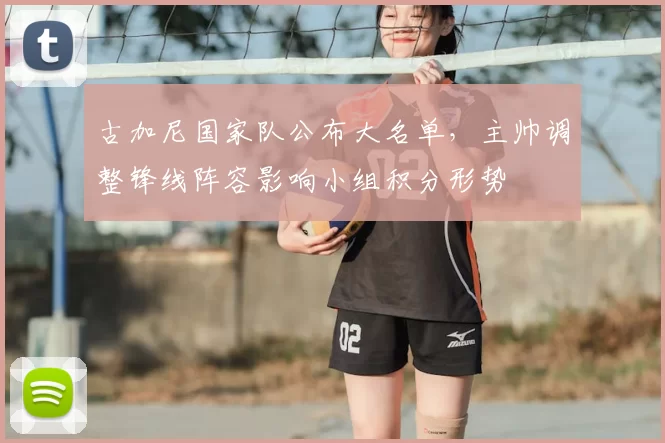 古加尼国家队公布大名单，主帅调整锋线阵容影响小组积分形势