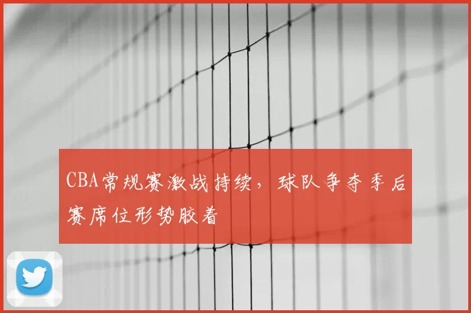 CBA常规赛激战持续，球队争夺季后赛席位形势胶着